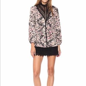 BCBG lace trim dress